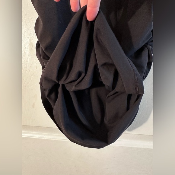 ATHLETA XS Blk Transcend Skort Athletic Skirt Ruching Modest Tennis Pickleball - Picture 3 of 10